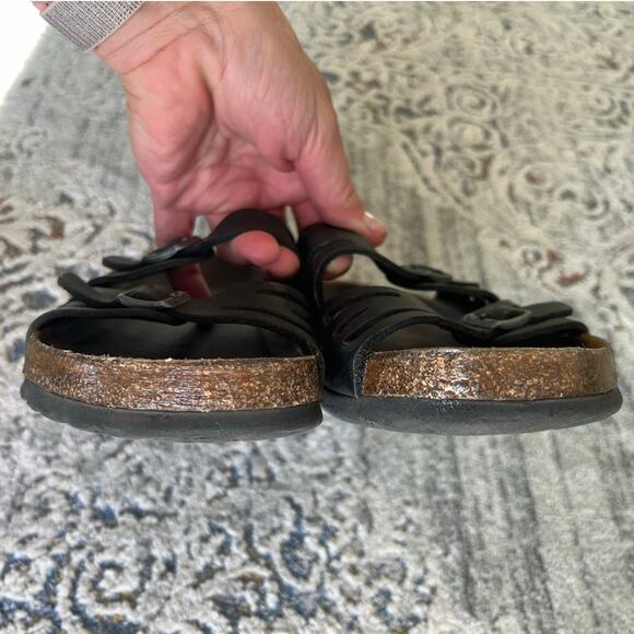 Birkenstock Granada Soft Footbed Oiled Nubuck Leather Size 42 Black - Picture 6 of 12